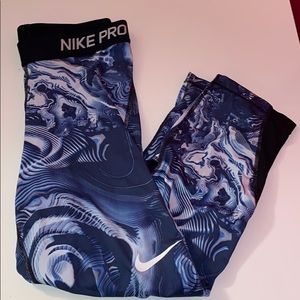 Nike Pro Crop Tights Women Size Med